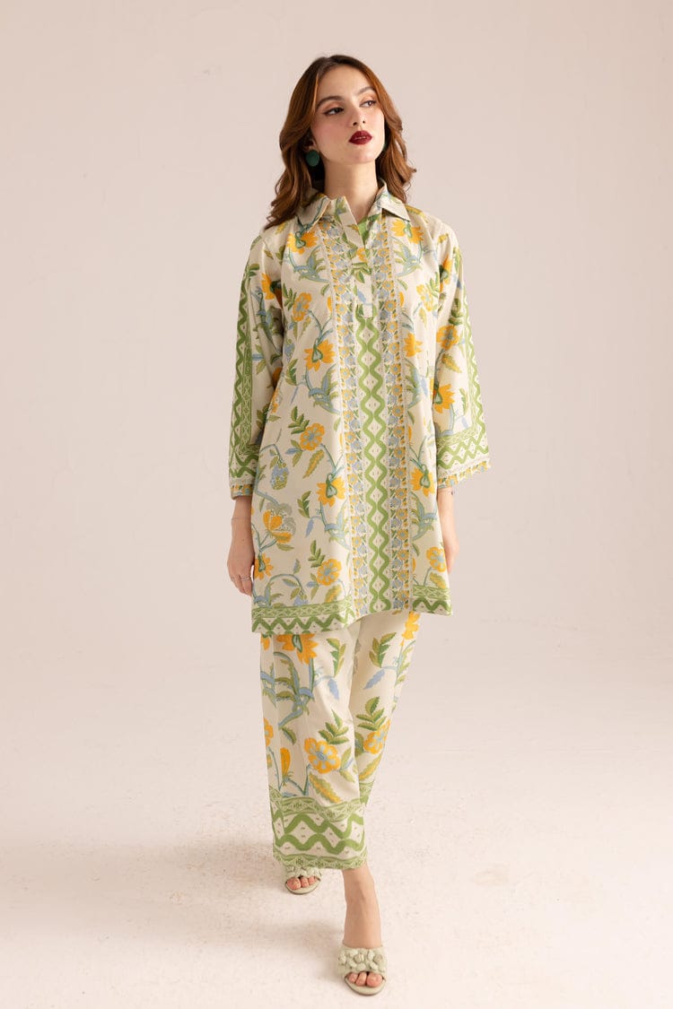 Aafreen – Pastel Green Floral Co-ord Set