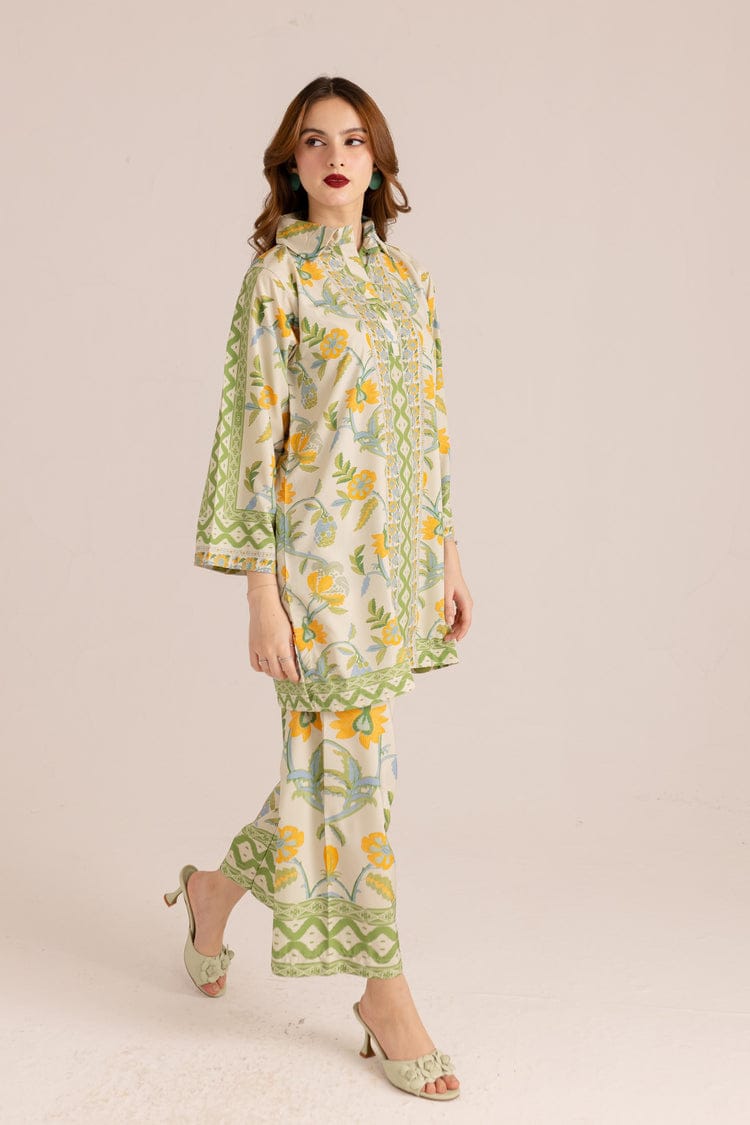 Aafreen – Pastel Green Floral Co-ord Set