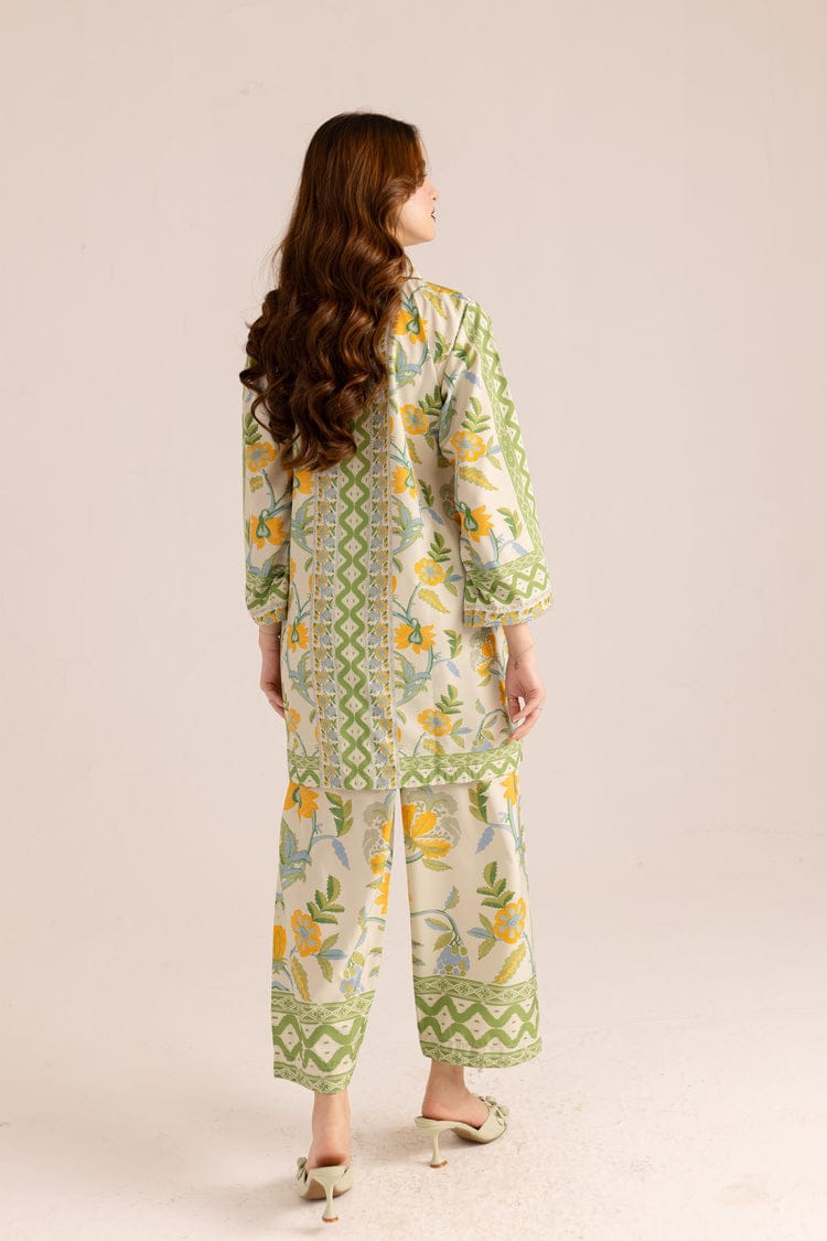 Aafreen – Pastel Green Floral Co-ord Set