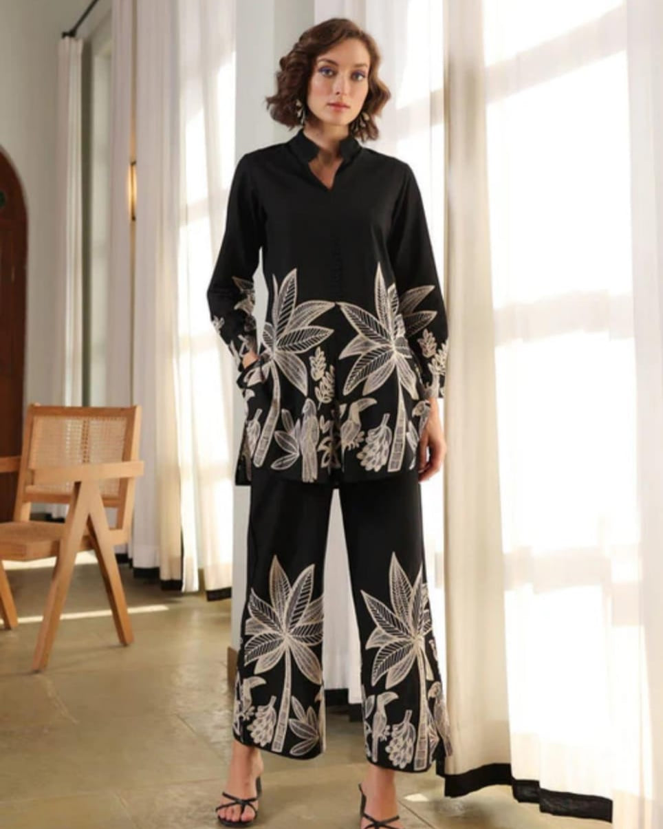 Midnight Bloom Co-ord Set
