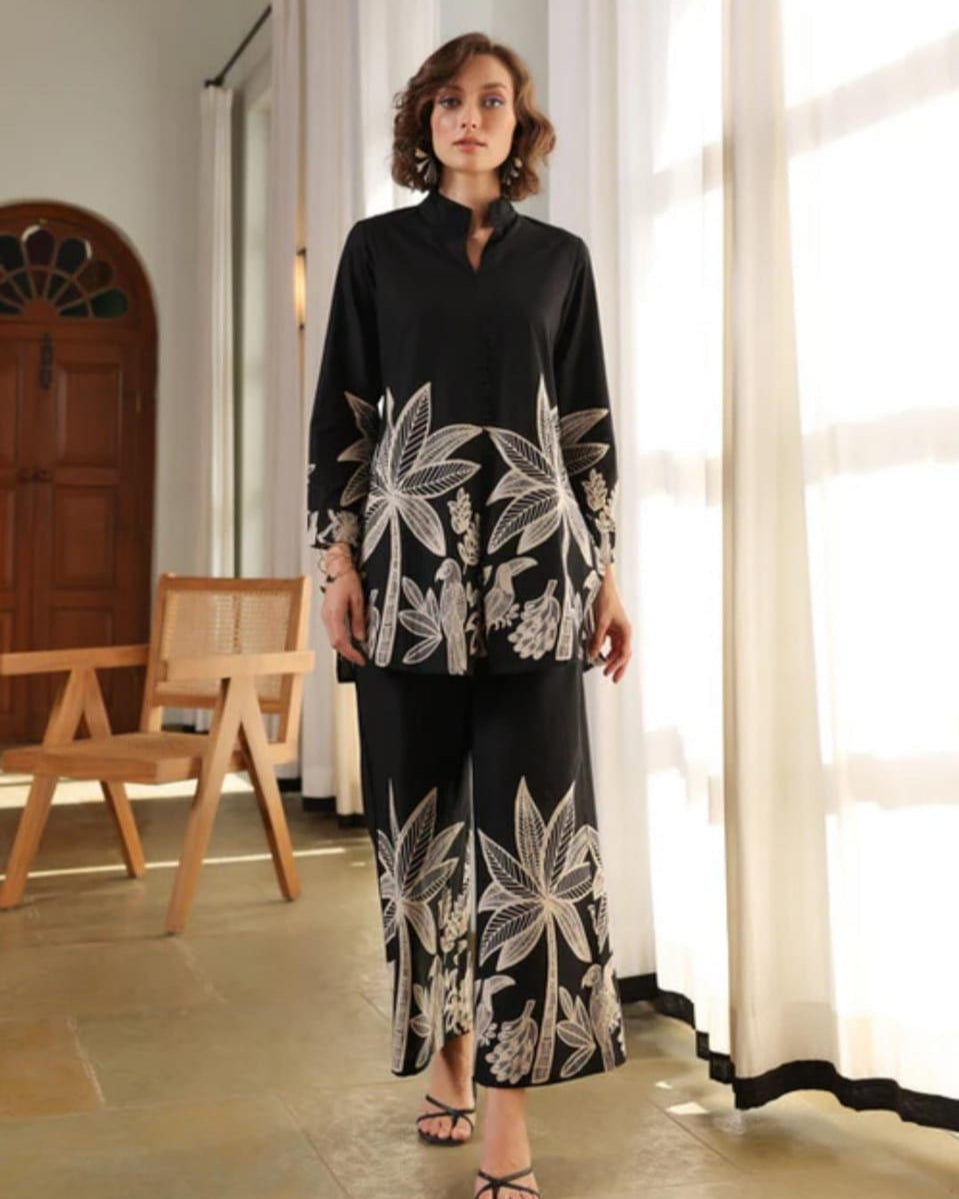 Midnight Bloom Co-ord Set