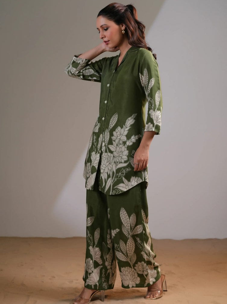 Olive Blossom Co-ord Set