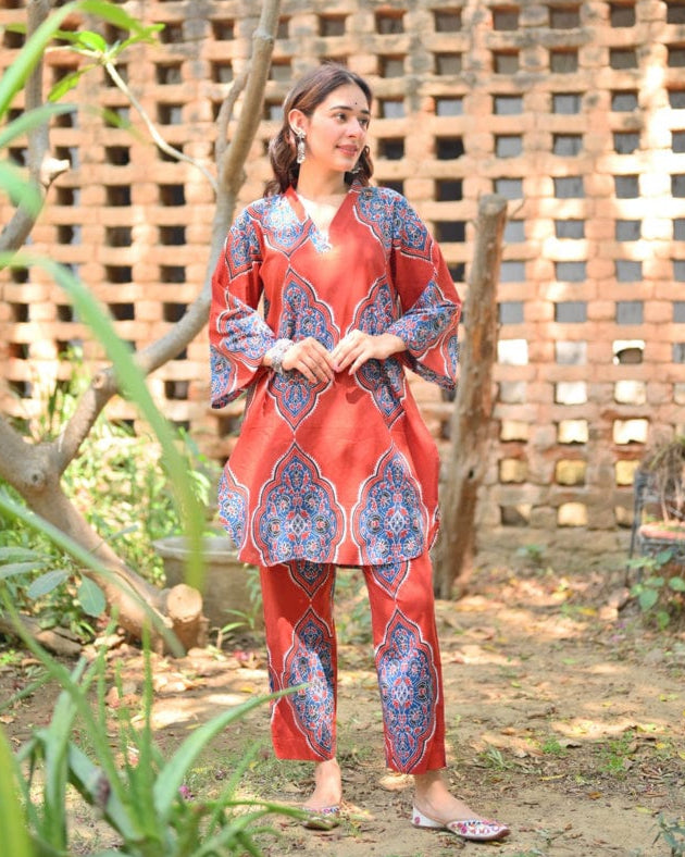 Azure Red Co-ord Set