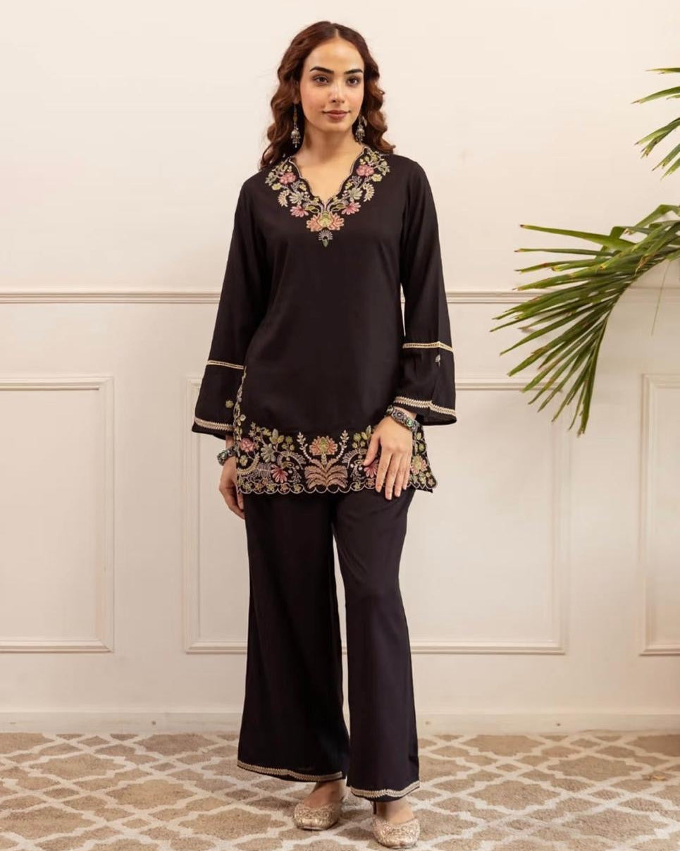Zuri Embroidered Co-ord Set