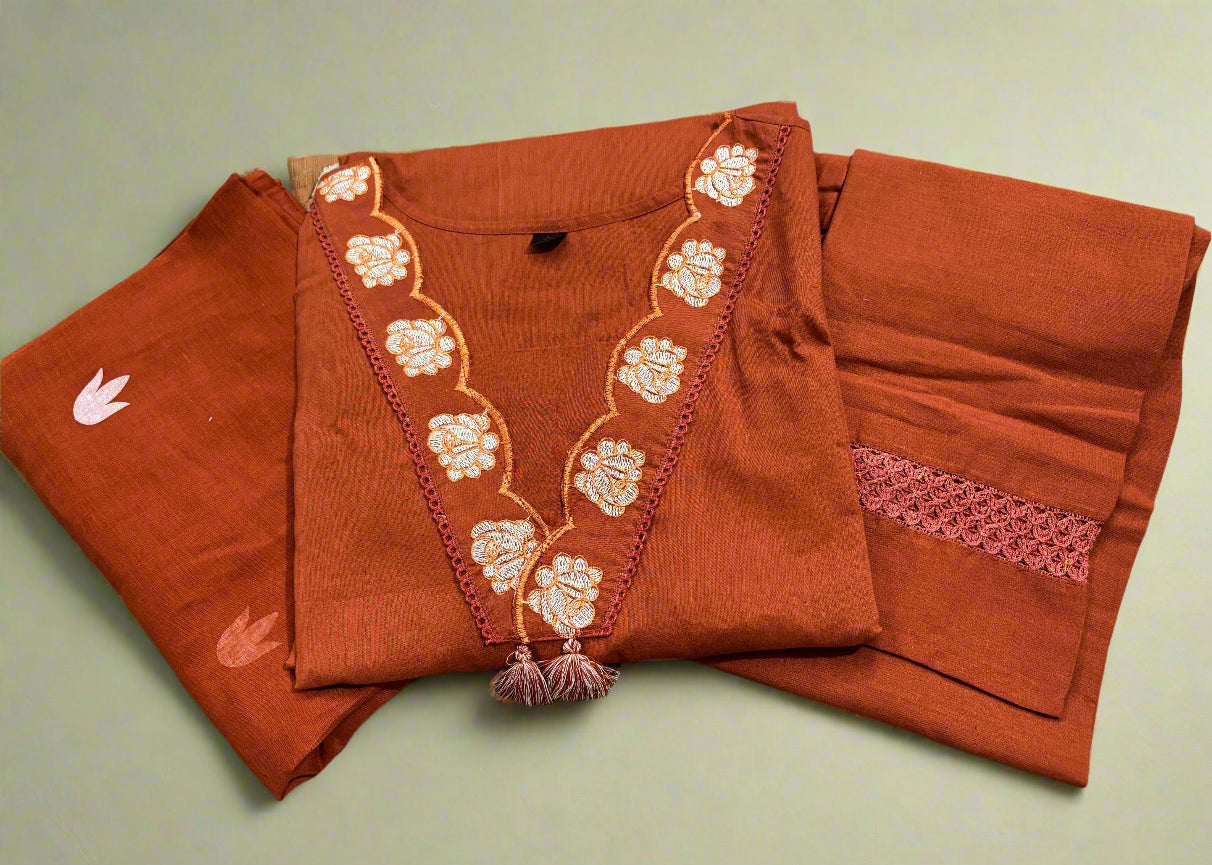 Clay Petals Kurta Set