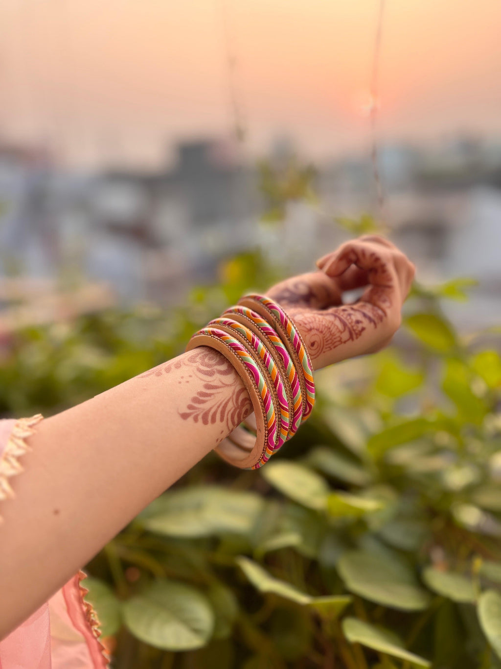 Rati Handcrafted Multicolor Lac Bangle Set