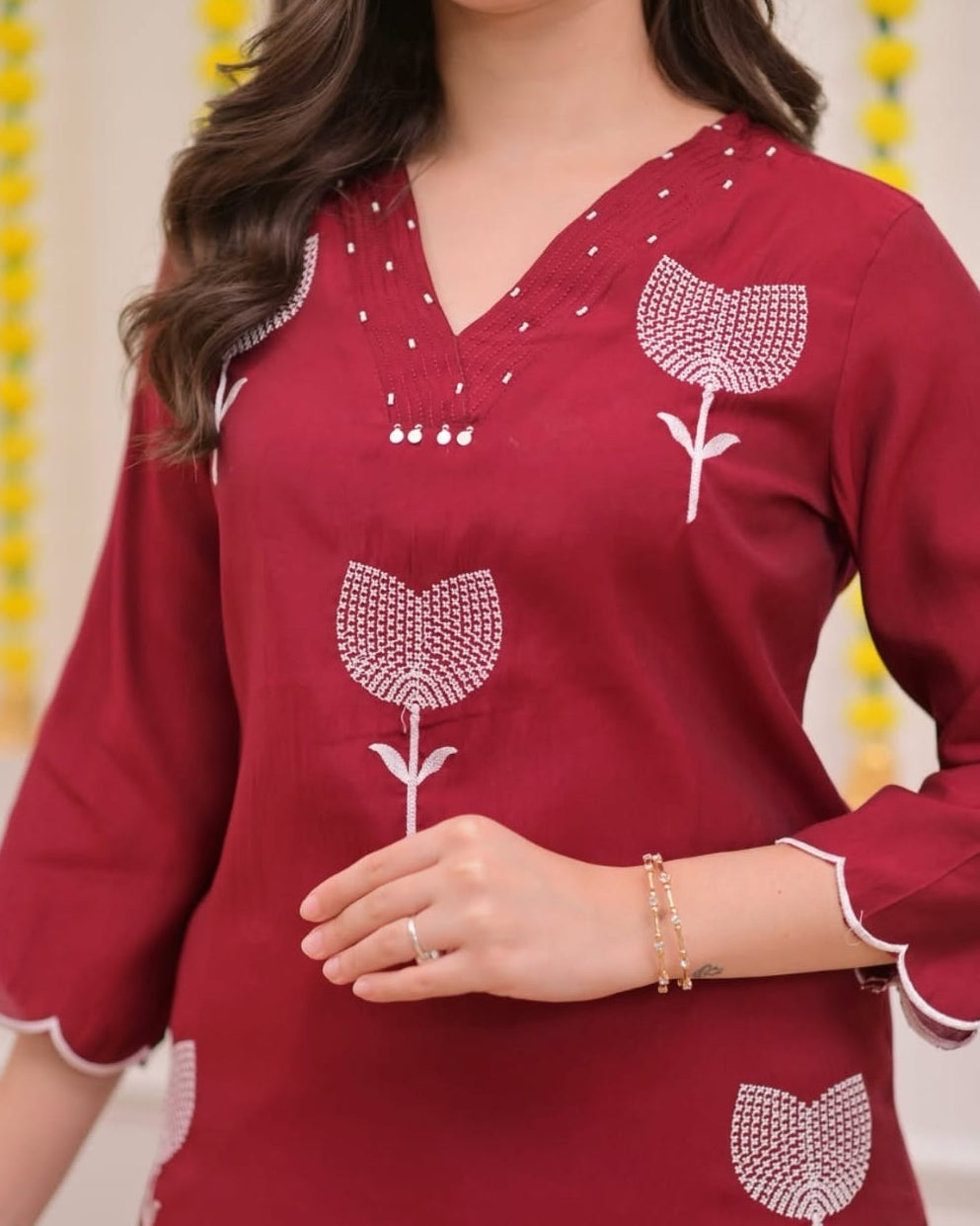 Cotton Kurta Pant Set with Dupatta