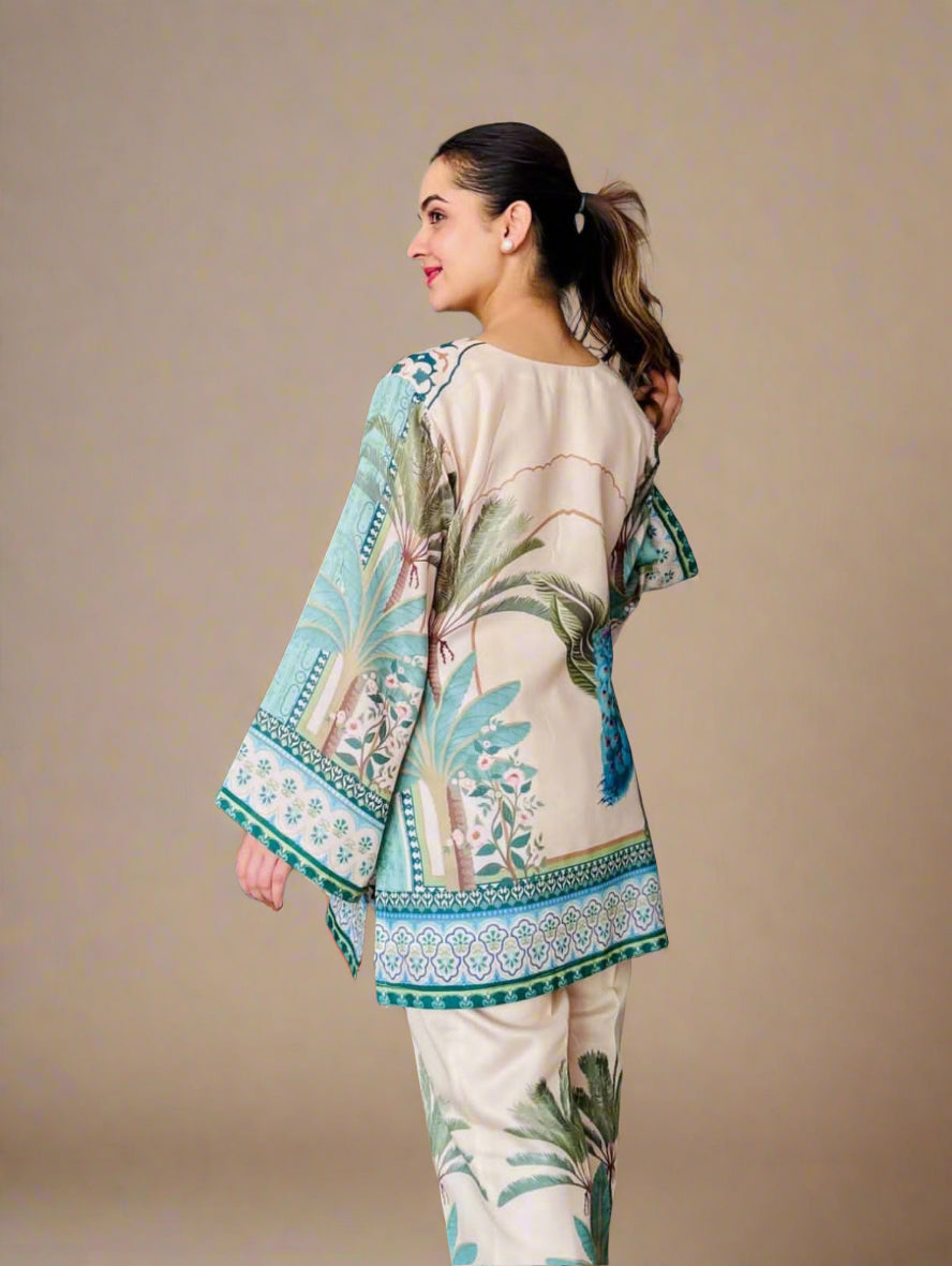 Serene Safari Digital print Co-ord Set