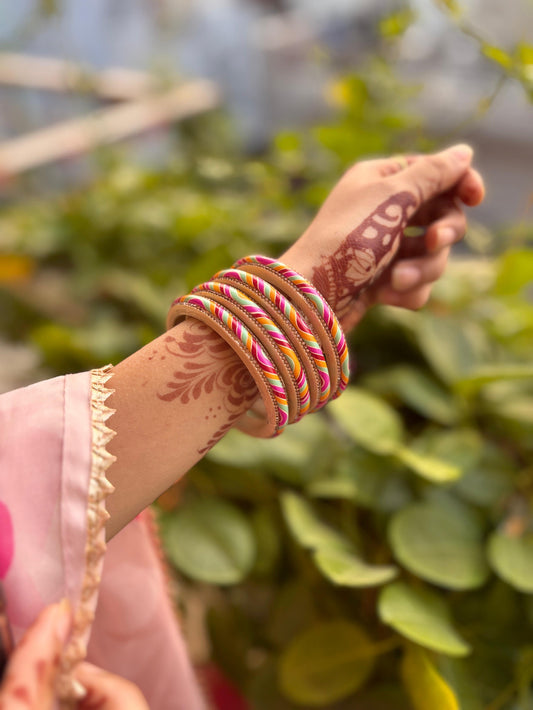 Rati Handcrafted Multicolor Lac Bangle Set