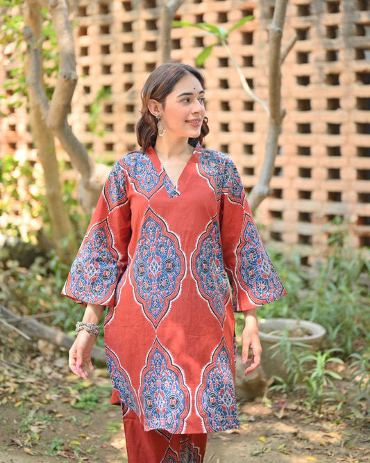 Azure Red Co-ord Set
